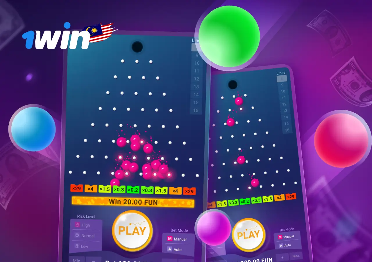 permainan Plinko pada 1win